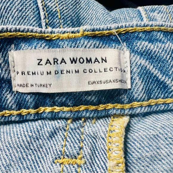 Zara Premium Denim Asymmetrical Skirt - Picture 9 of 10